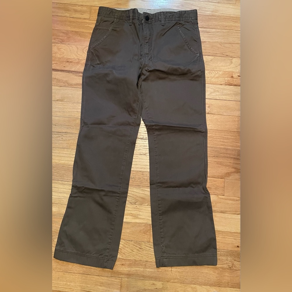Gap kids boys (cargo type) pants - size 16 husky - adj waist- gray/ kacki color